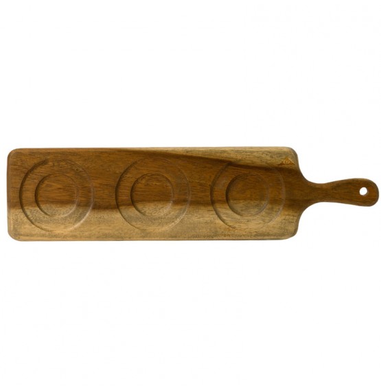 Acacia Wood Medium Rectangle Handled Board